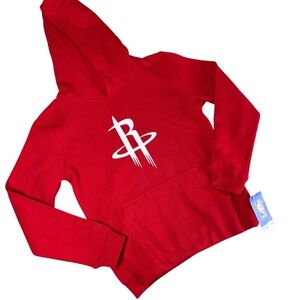 NEW Houston‎ Rockets Hoodie Kids Youth Size S 8 Red Outer Stuff Pullover NBA